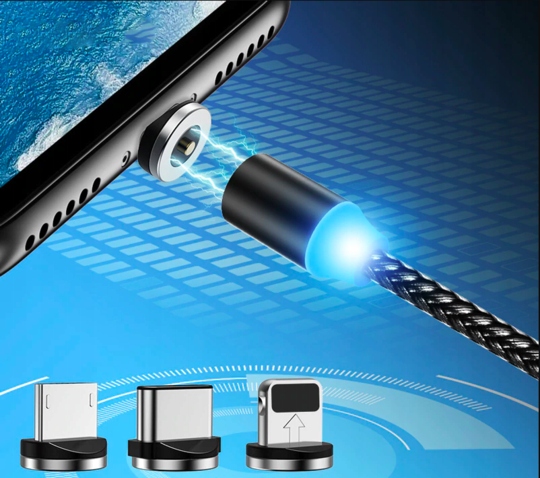 Купить Магнитный кабель USB Lightning C 3 в 1 microUSB: отзывы, фото, характеристики в интерне-магазине Aredi.ru