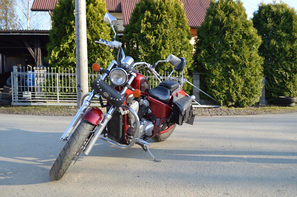 Motocykl chopper, HONDA SHADOW 600 + skóra 7665373499