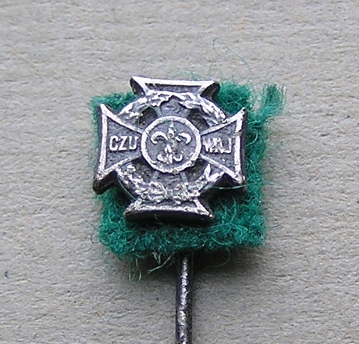 Odznaka ZHP Krzyż Harcerski mini miniaturka
