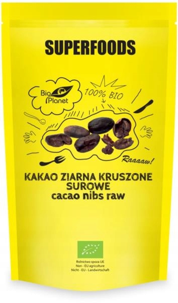 Kakao Ziarna Kruszone Surowe BIO 250g Bio Planet