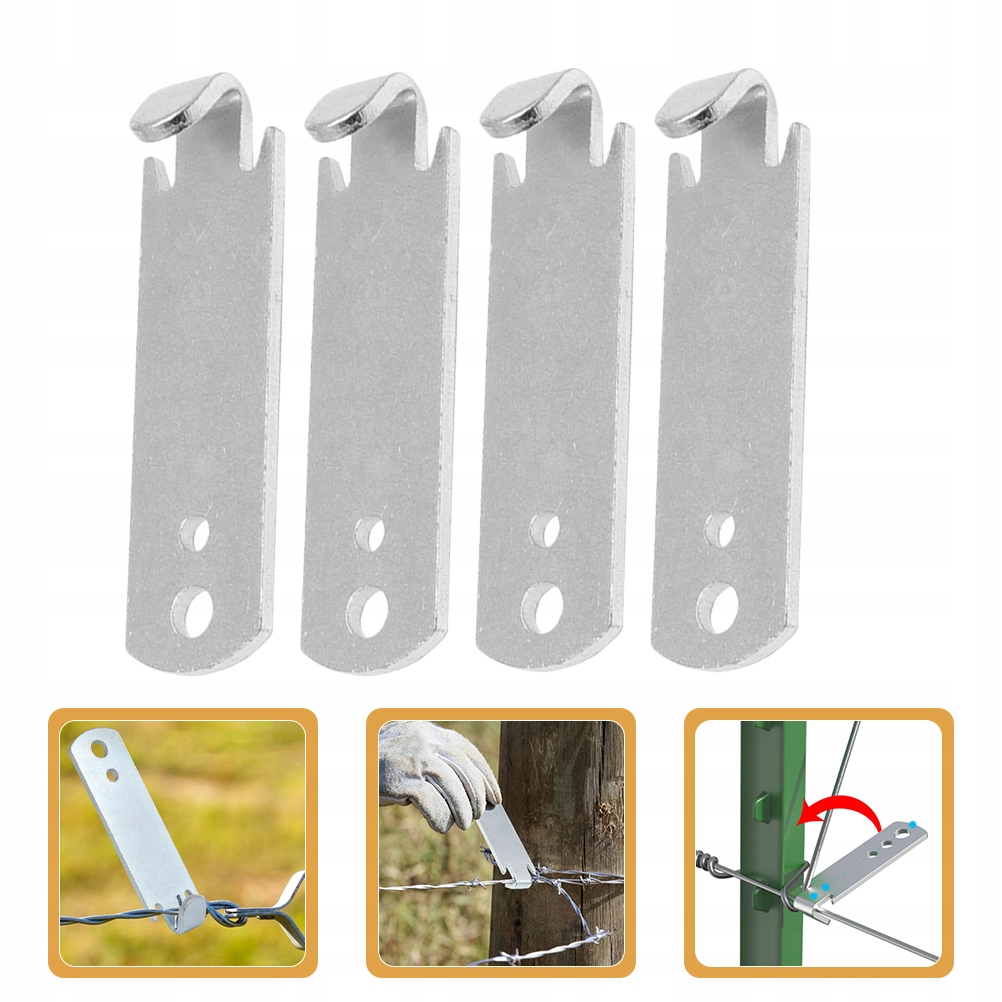 4 SZT. NAPIĘCIE DRUTU OGRODOWEGO DRUT STALOWY