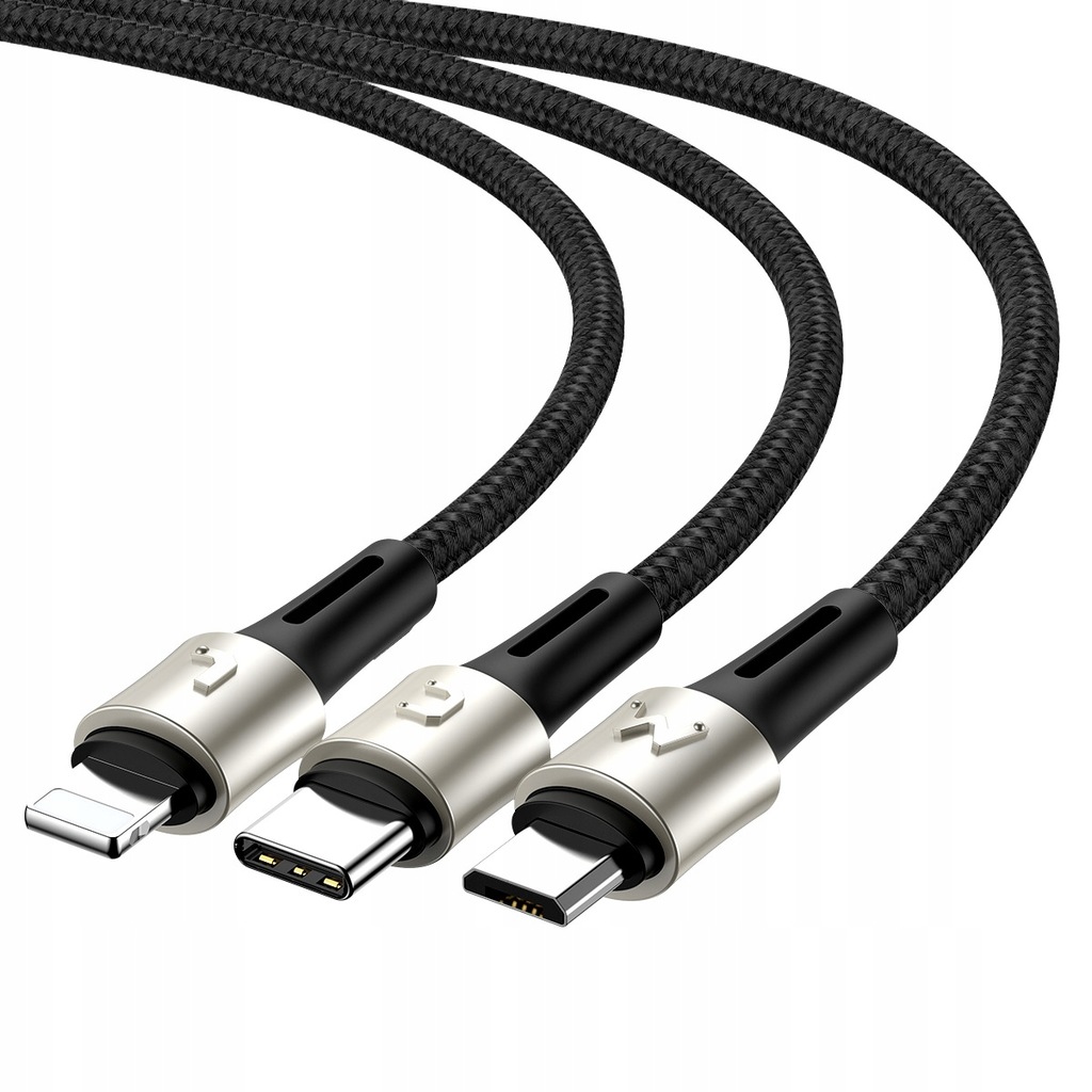 Купить USB-кабель Baseus 3в1 для iPhone Micro Type-C 3,5A: отзывы, фото, характеристики в интерне-магазине Aredi.ru