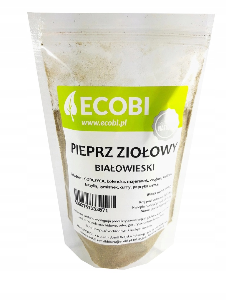 PIEPRZ ZIOŁOWY BIAŁOWIESKI 100 g z Podlasia ECOBI