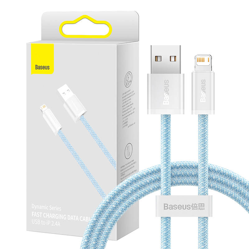 Kabel Baseus Dynamic USB do Lightning 2.4A 1m Szybkie Ładowanie Niebieski