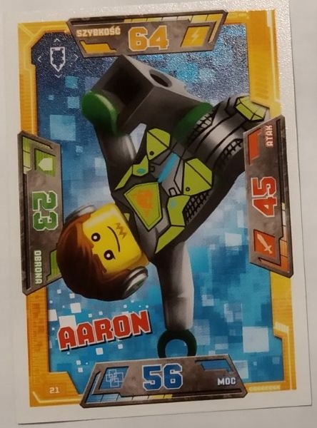 Karty Lego Nexo Knighs 21 Aaron