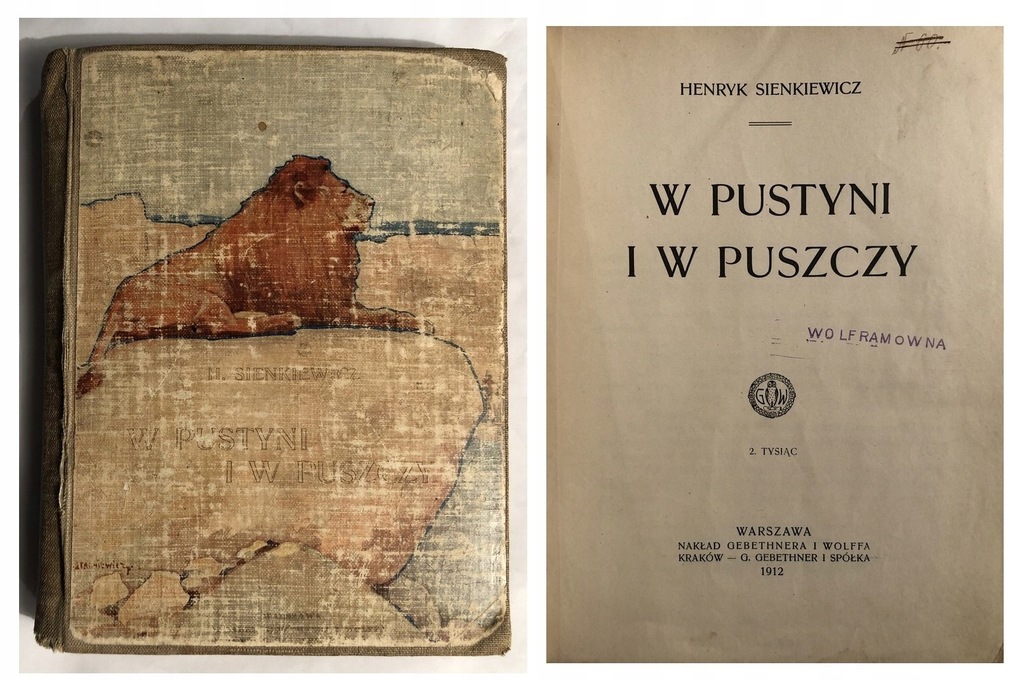 Staś W Pustyni Iw Puszczy Charakterystyka W PUSTYNI I W PUSZCZY 1912 PIERWSZE WYDANIE ! - 8863712005 - oficjalne