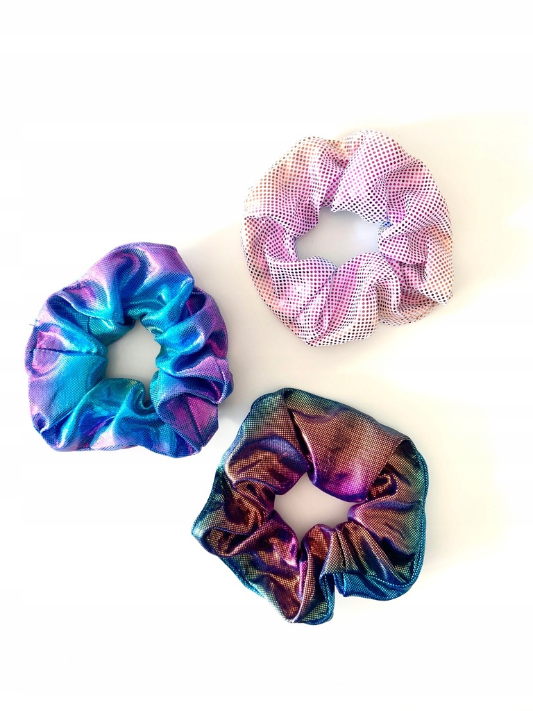 SCRUNCHIES scrunchie gumka GALAXY gradient 3 szt