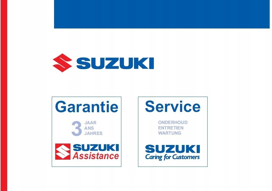 Suzuki Czysta Niemiecka Książka Serwisowa