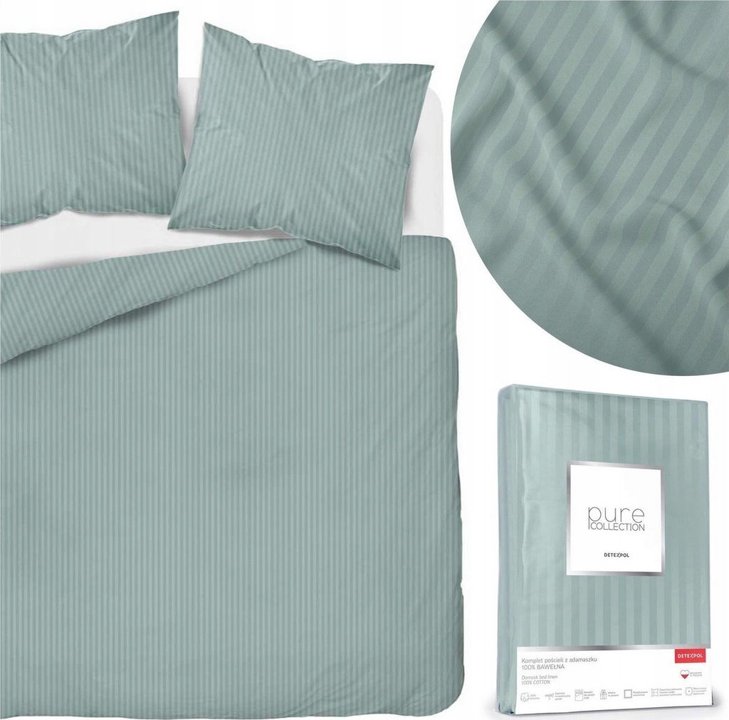 Detexpol Pościel 220 x 200 3cz Satynowa Bawełna Pure 07