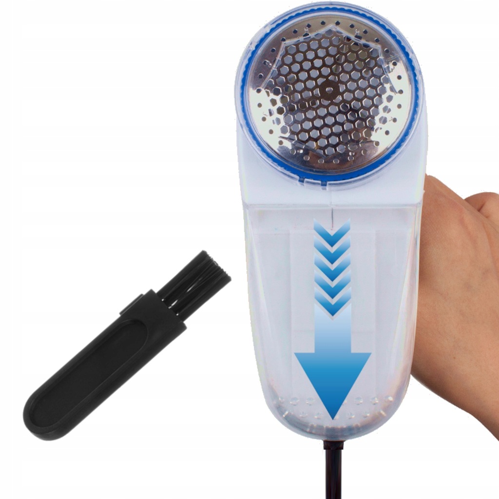 Golarka ubrań swetrów MOCNA 230V tapicerki 3 NOŻE ZESTAW