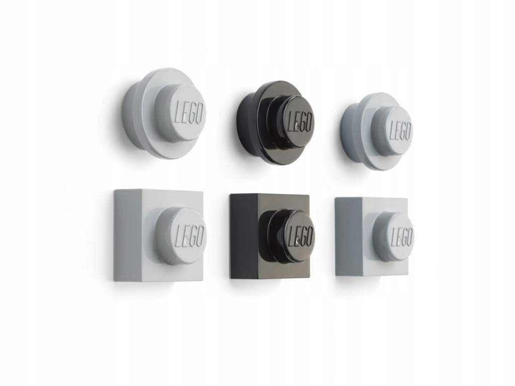 LEGO Classic 43200801 Zestaw magnesów (Szary/Czarny) (6 szt.)