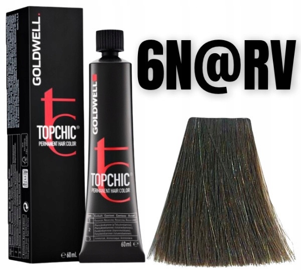 GOLDWELL Topchic 60ml farba do włosów - 6N@RV