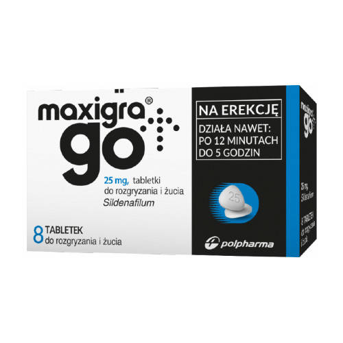 Maxigra Go 25 mg x 8 tabletki