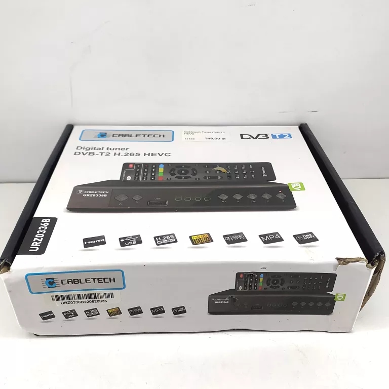DEKODER CABLETECH URZ0336B DVB-T2 HEVC