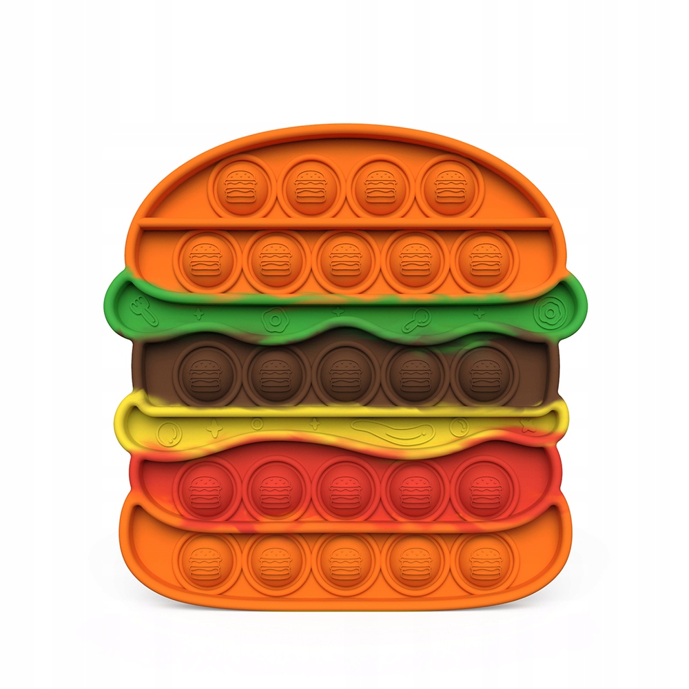 Push Pop It Bubble Fidget Sensory Toy- Hamburger