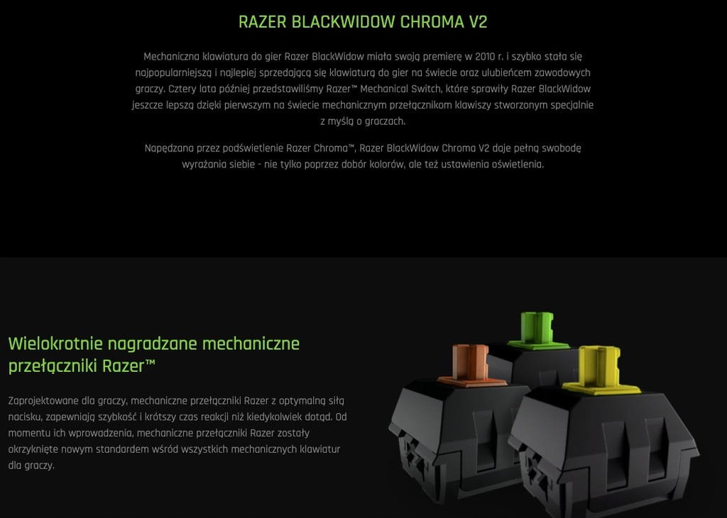 Купить Клавиатура Razer BlackWidow Chroma V2 RZ03-0203: отзывы, фото, характеристики в интерне-магазине Aredi.ru