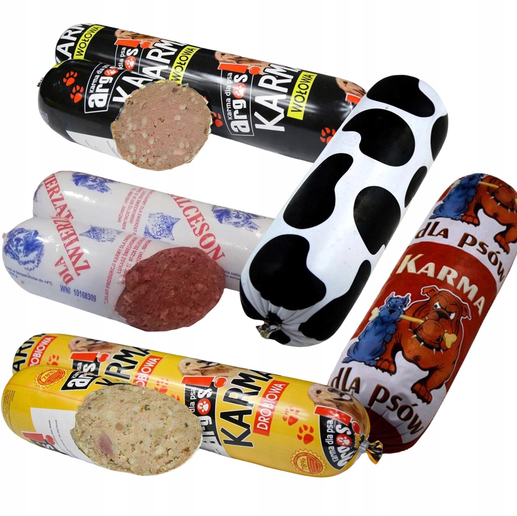 MIĘSO BATON KIEŁBASA KARMA DLA PSA KOTA MIX 20KG