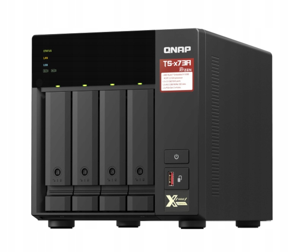 QNAP TS-473A-8G serwer plików NAS 4x HDD 2x SSD