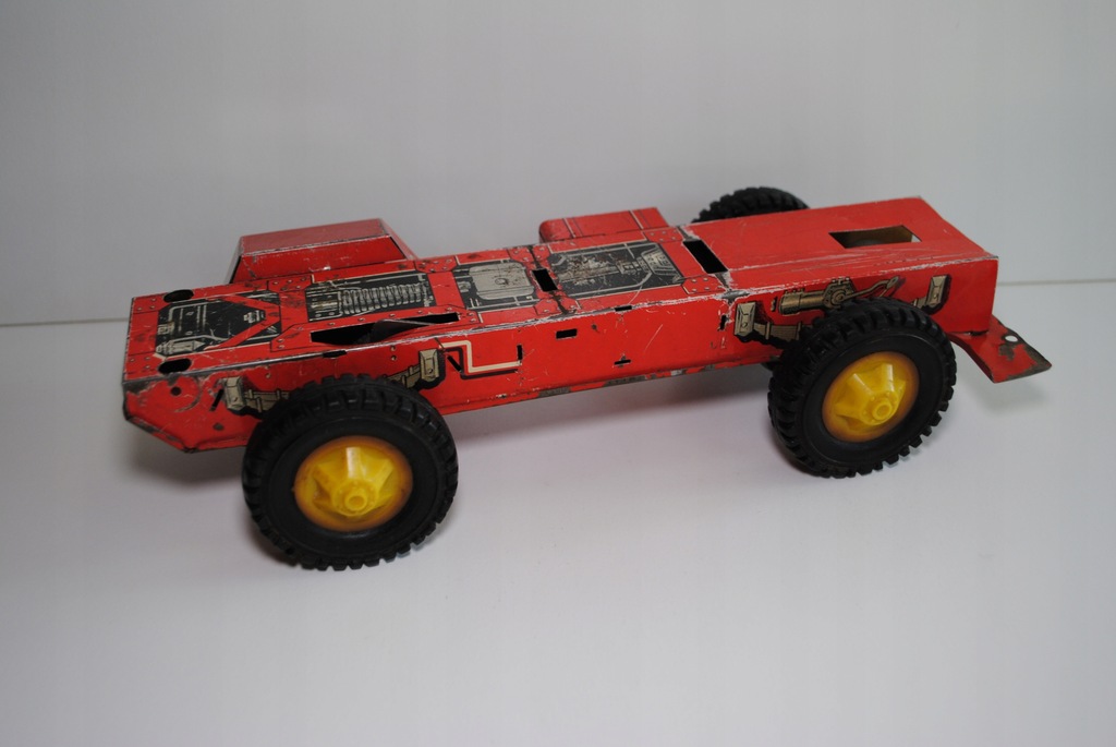 Stare blaszane auto MAMMUT podwozie wywrotki DDR PRL