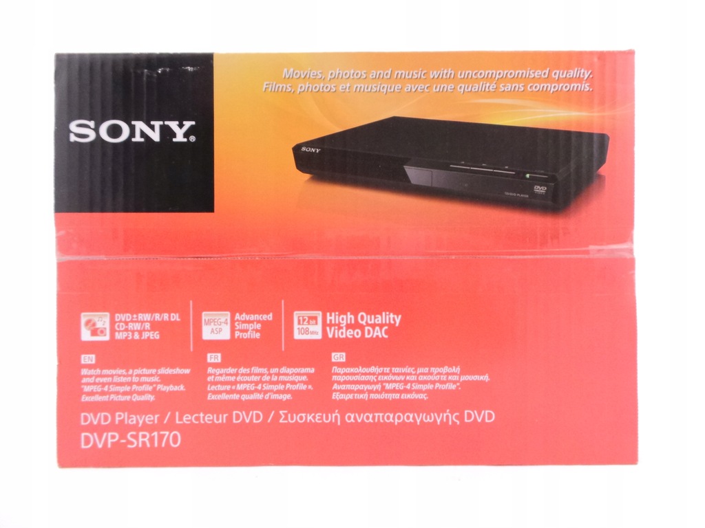 Купить DVD-плеер Sony DVP-SR170B, черный: отзывы, фото, характеристики в интерне-магазине Aredi.ru