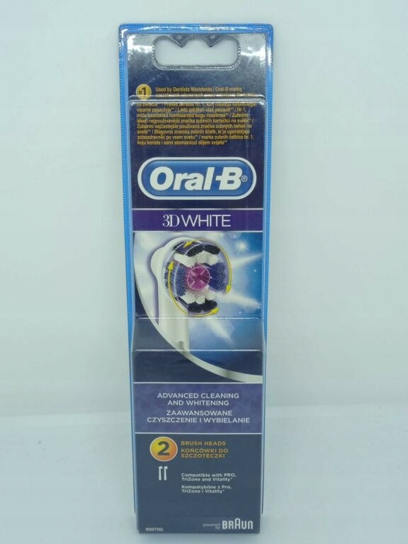 KOŃCÓWKI ORAL-B 3D WHITE - 2 SZTUKI