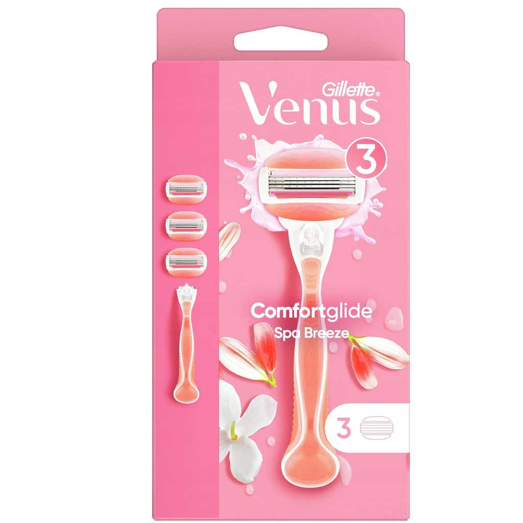 Venus Comfortglide Spa Breeze + wymienne ostrza 3szt.