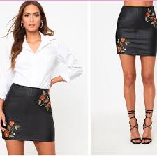 ASOS ZARA czarna spódnica mini ekoskóra 40 42 XL