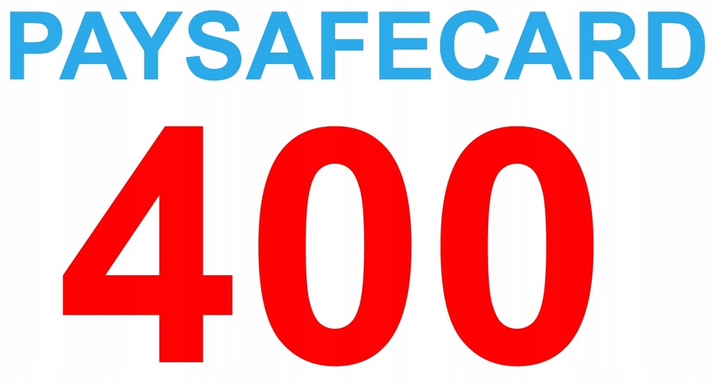 PaySafeCard 400 Złotych PIN KOD PSC - wysyłka 1.01.2025