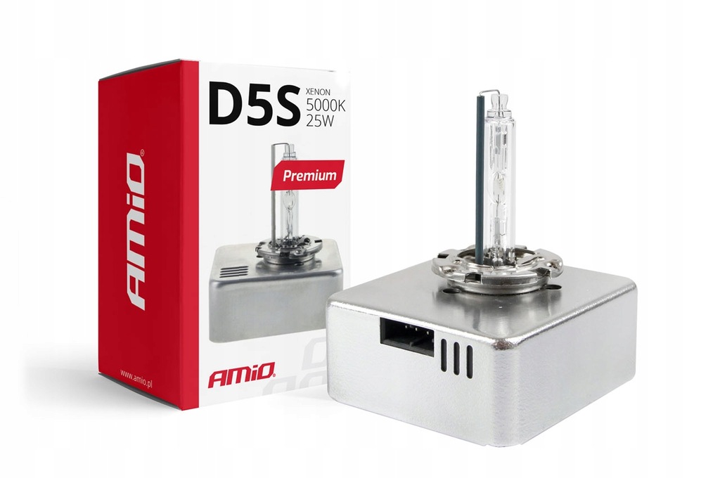 ŻARÓWKA ŻARNIK XENON KSENON D5S 5000K AMiO Premium