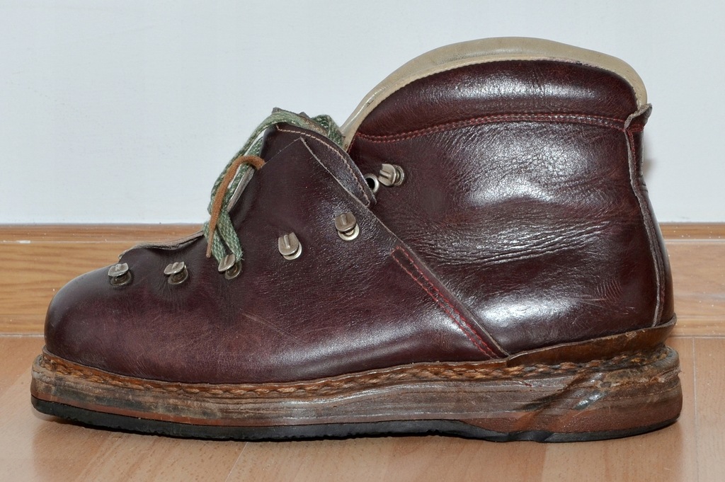 Narciarskie skórzane buty retro wkładka 25,5 cm