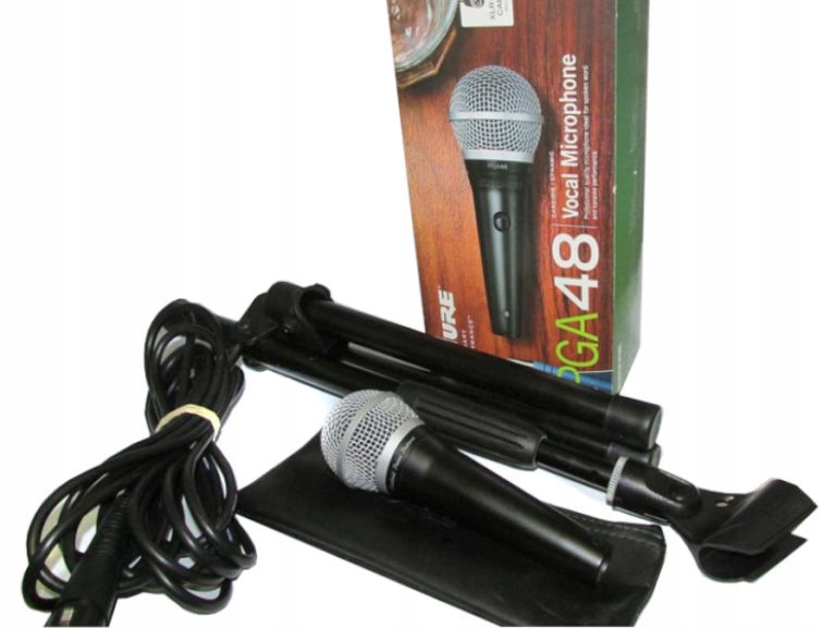 MIKROFON SHURE PGA48 + STATYW