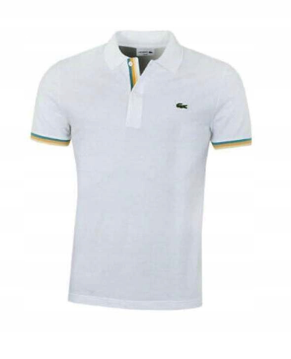 KOSZULKA POLO LACOSTE 'PETIT PIQUE' biała r. XL