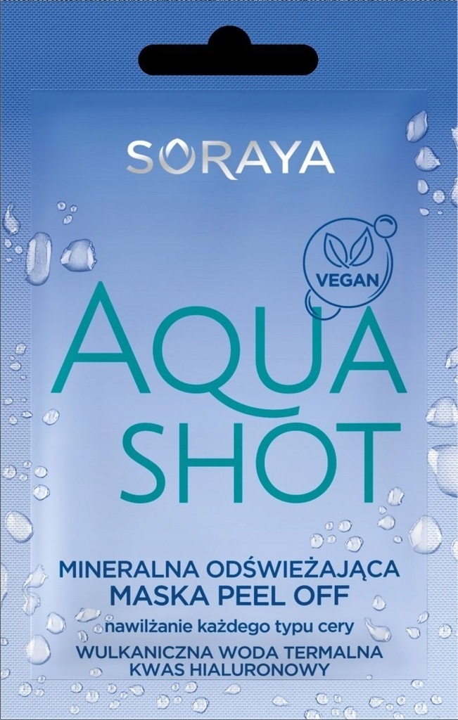 Soraya AquaShot Maska peel-off mineralna odświeżaj