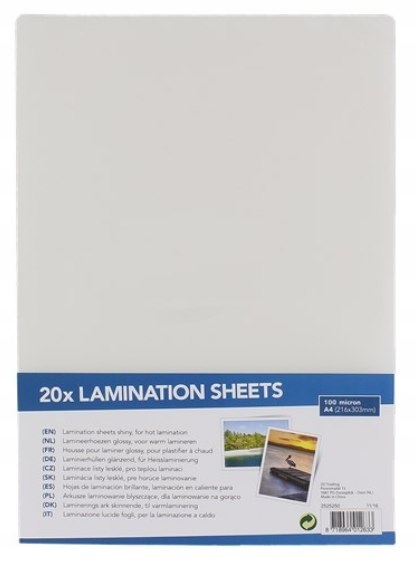 FOLIA DO LAMINACJI LAMINOWANIA a4 20 sztuk