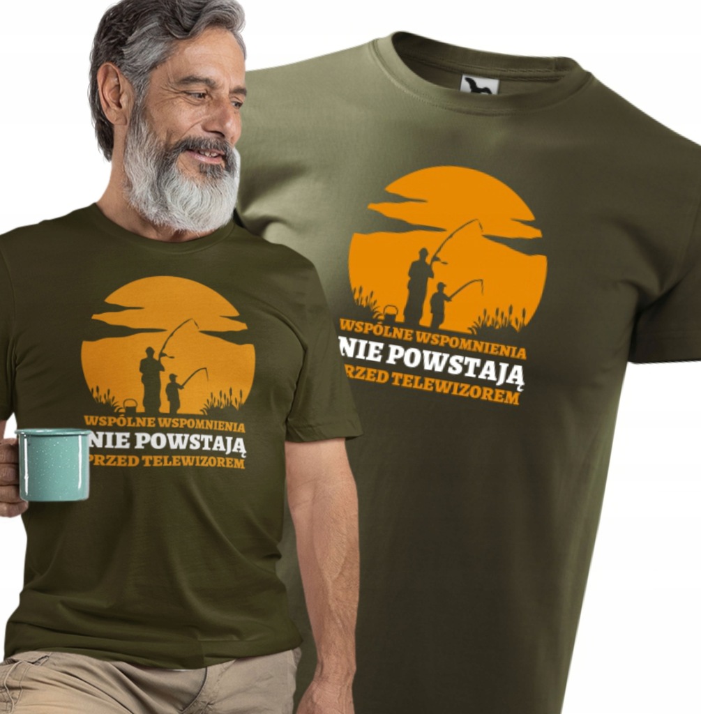 Wędkarz Prezent Wspomnienia nie powstają przed tv