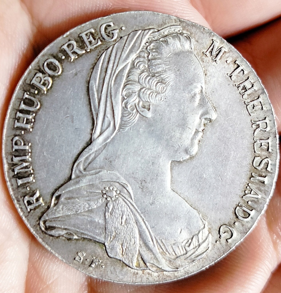 Austria 1 talar 1780 srebro piękny patyna