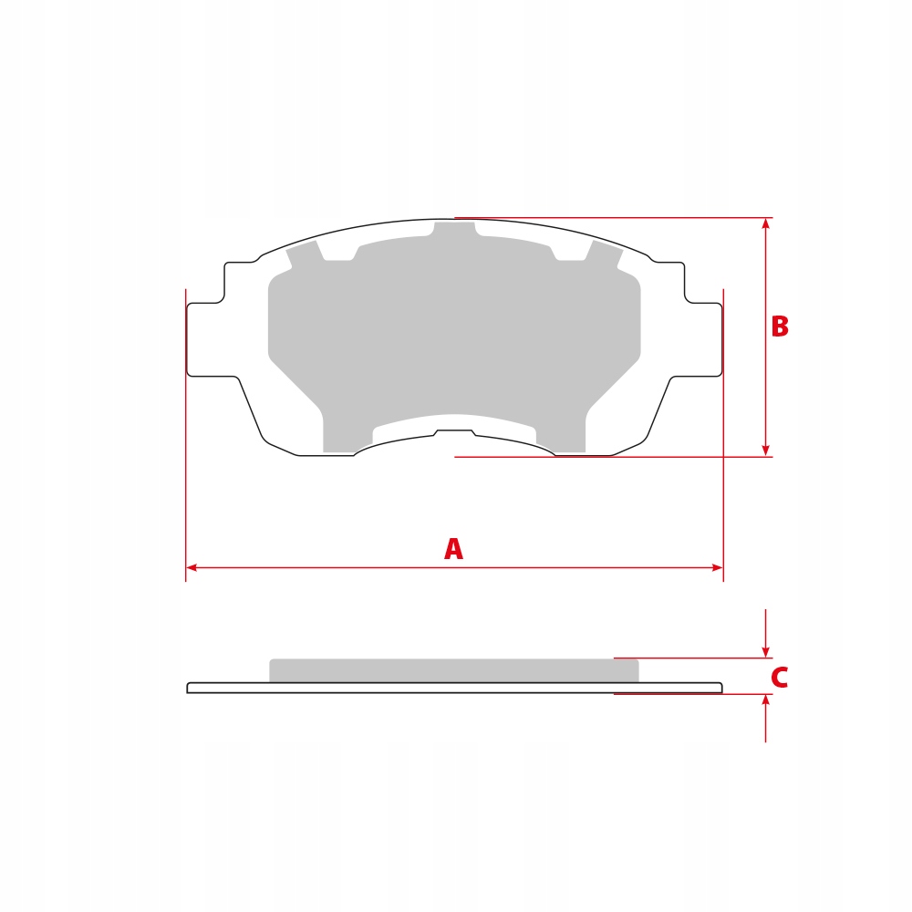 TARCZE KLOCKI TYL MAZDA 6 0213 626 V PREMACY 323