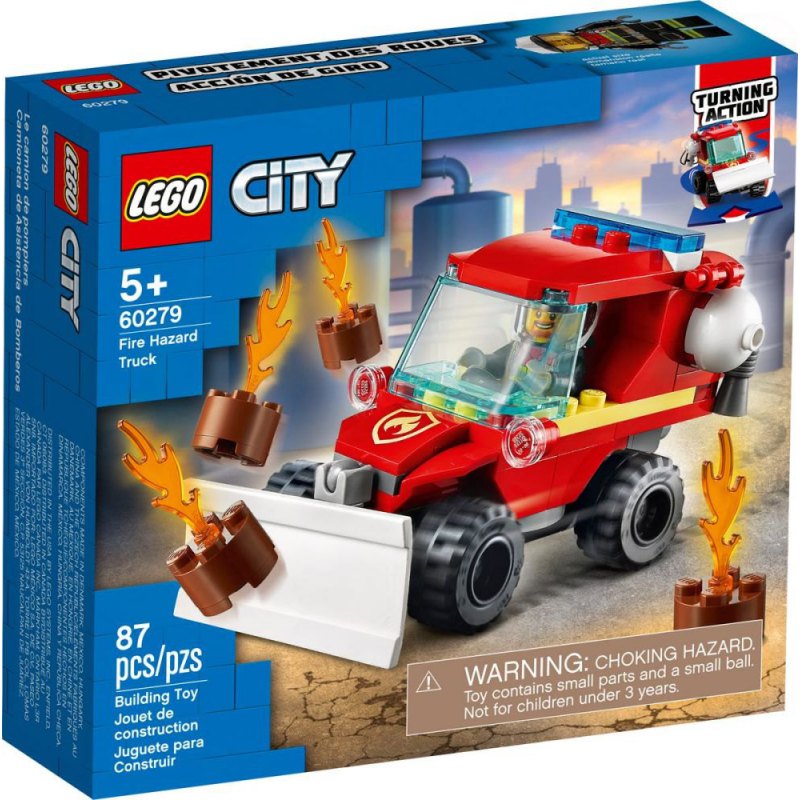 DZIECIĘCY ZESTAW KLOCKÓW LEGO CITY WÓZ STRAŻACKI