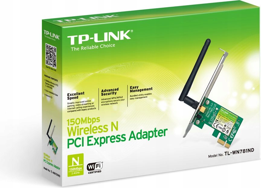 Karta WiFi TP-Link TL-WN781ND PCI-E N-150