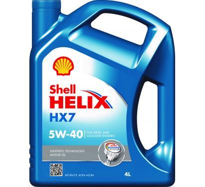 SYNTETYCZNY OLEJ SHELL HELIX HX7 5W40 4L