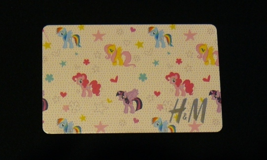 KARTA UPOMINKOWA H&M My Little Pony