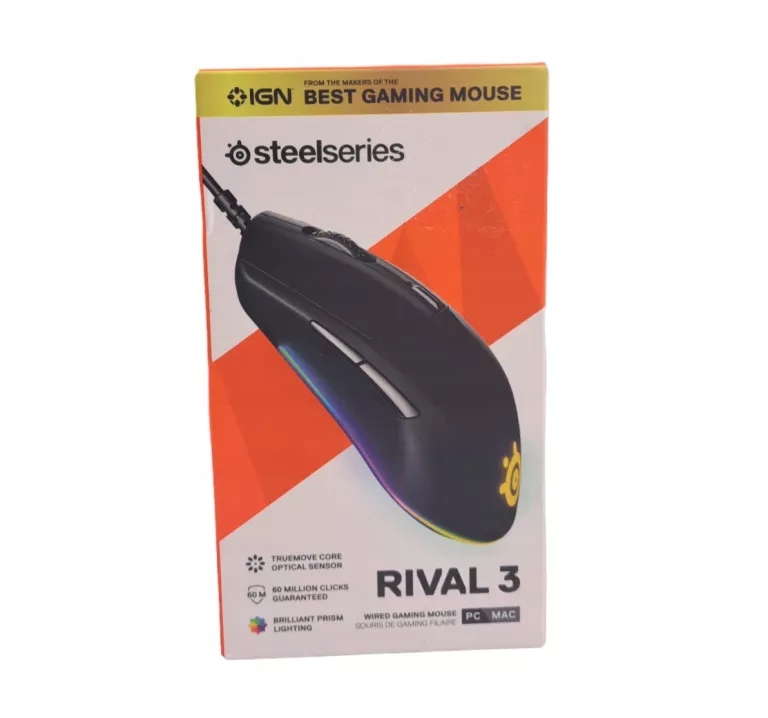 MYSZKA PRZEWODOWA STEELSERIES RIVAL 3 SENSOR OPTYCZNY