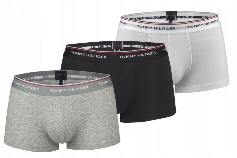 -69% Bokserki TOMMY HILFIGER TRUNK NAVY 3 PACK XL