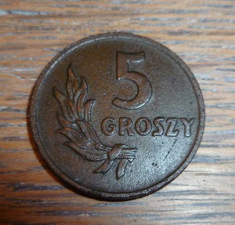 5 groszy 1949 ładne