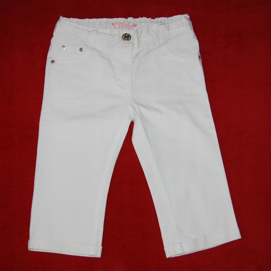 CHEROKEE - Krótkie spodenki jeansowe 134 - białe
