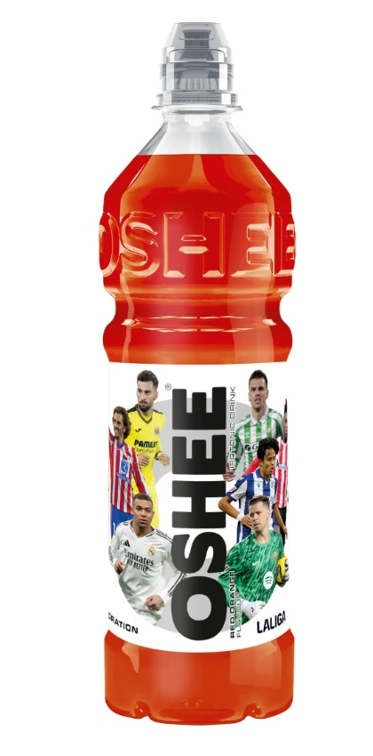 3 x Oshee Napój izotoniczny niegazowany o smaku czerwonej pomarańczy 0,75 l