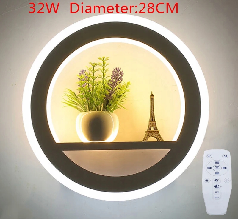 Modern Home LED lampka nocna naścienna akrylowa w