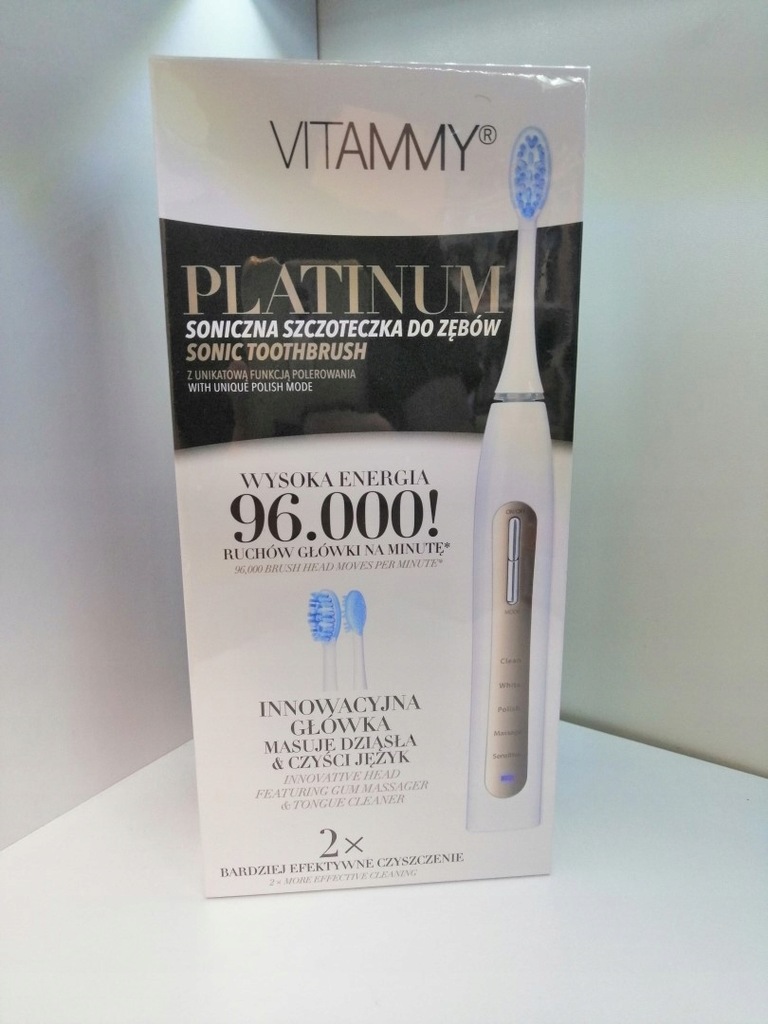 Szczoteczka elektryczna Vitammy Platinum biała