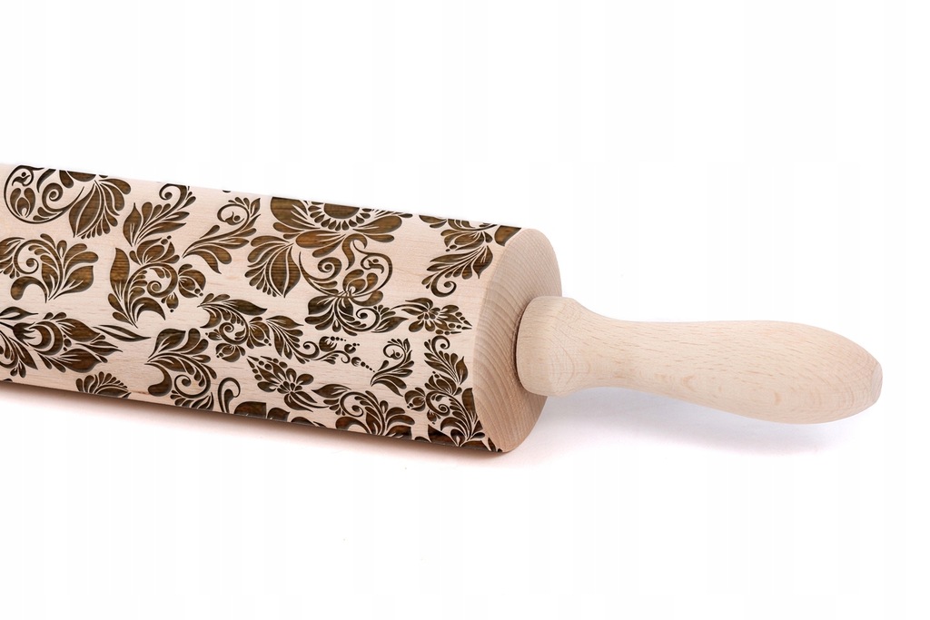 WAŁEK DREWNIANY DO CIASTA PREZENT MIKOŁAJ ŚWIĘTA - 7682335583