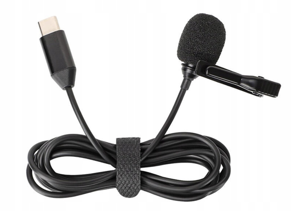 Mikrofon Krawatowy z Klipsem na Koszulkę USB C do Insta360 X4